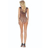 Passion - Bs109 Bodystocking Papillon Noir